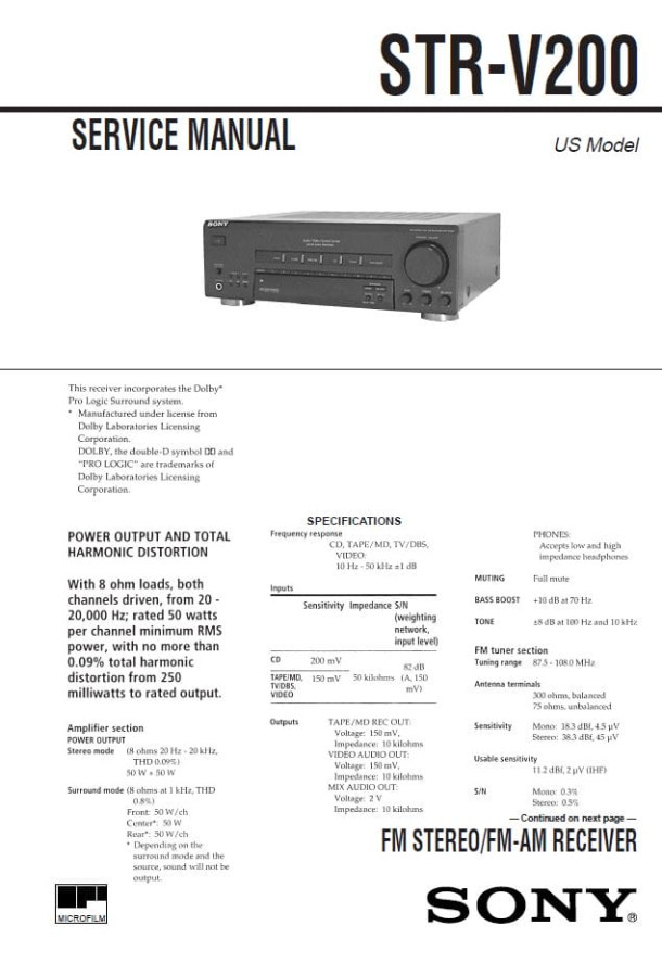 STR-V200